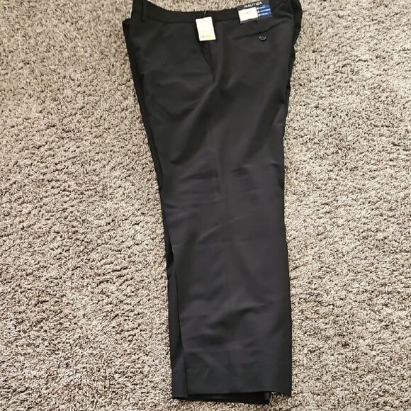 Nautica's Men's Black Dress Pants - Picture 1 of 7